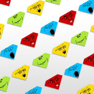 color gemstone glasses open_mouth smile variant:chudjak variant:gapejak variant:impish_soyak_ears variant:soyak white_background // 1024x1024 // 480.5KB