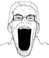 ear glasses hair homelander open_mouth soyjak stretched_mouth stubble the_boys variant:unknown // 649x770 // 124.9KB