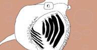 animal basking_shark fish glasses open_mouth shark soyjak stubble variant:unknown // 1200x625 // 30.7KB