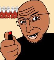 brown_skin holding_object isis its_over text variant:markiplier_soyjak variant:thumbjak // 454x497 // 20.7KB