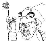 3soyjaks balloon boyfriend_(friday_night_funkin') friday_night_funkin' glasses hair oekaki open_mouth soyjak stubble variant:bernd variant:cobson variant:unknown // 1085x948 // 108.3KB