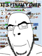 armenia azerbaijan closed_eyes closed_mouth countrywar glasses its_over smile soyjak stubble text variant:cobson // 1491x2000 // 1.6MB