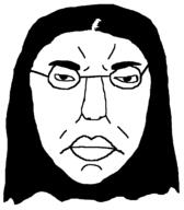 chud closed_mouth ear female glasses hair long_hair series:foidjaks subvariant:female_chudjak subvariant:pol_face template variant:chudjak // 1348x1540 // 28.6KB