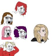 angry crying daddy's_girl genderbend hair nordic_chad rule_63 variant:cryboy_soyjak variant:wojak // 1080x1168 // 215.5KB