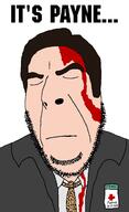 blood brown_hair closed_mouth coat eyes_closed its_over max_payne max_payne_2 meta:tagme mouth_closed painkiller stubble text variant:cobson // 775x1268 // 106.0KB