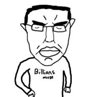 arm closed_eyes closed_mouth ear glasses hair hand millions_must_die soyjak subvariant:chudjak_front text variant:chudjak // 596x622 // 93.4KB