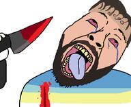 ack beard blood bloodshot_eyes cobwatch crying flag:minor_attracted_person glasses ian_watkins knife mustache pedophile rip_bozo shitty_edit stab variant:bernd wound // 728x590 // 88.2KB