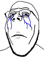 closed_mouth crying frown glasses soyjak stubble variant:gapejak // 475x623 // 18.0KB