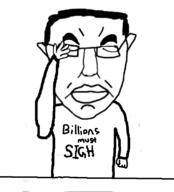 arm closed_eyes closed_mouth clothes ear glasses hair hand millions_must_die soyjak subvariant:chudjak_front subvariant:pol_face variant:chudjak // 615x680 // 113.0KB