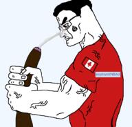 arm bald bbc bibisea big_eyebrows bloodshot_eyes brown_skin buff canada choking chud closed_mouth clothes cock crescent dick ear eyebrows eyes fat faucet flag:canada flag:turkiye glasses hair hand head islam jawline lips muscles muscular_male nails obese open_mouth penis queen_of_spades red_eyes red_sclera red_shirt rotten_teeth shitskin sloptranWNBAG_(namefag) slut_for_bbc soyjak star_(symbol) star_and_crescent strokin stubble text torso variant:chudjak vein white_skin wrinkles // 719x690 // 54.3KB