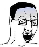 angry chud crazed glasses hair open_mouth subvariant:chudjak_(crazed) template variant:chudjak white_background // 645x770 // 40.4KB