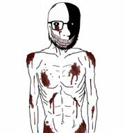 big_mouth blood le_scary_face looking_at_you scary shadow sharp_teeth subvariant:coolsigma variant:soyak // 992x1056 // 572.0KB