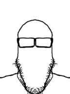 animated blank faceless glasses moshed no_eyes no_mouth no_nose oscillating soyjak stubble variant:markiplier_soyjak // 480x640 // 618.0KB