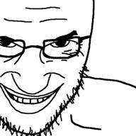 album_cover aphex_twin closed_mouth glasses grin mu_(4chan) music smile soyjak stubble variant:phexjak // 600x600 // 14.8KB