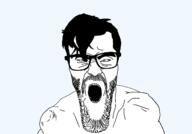 gigachad glasses hair open_mouth stubble variant:gigajak // 1284x897 // 177.3KB