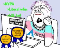 GNULinux ace_of_spades arch_linux award meta:tagme nypa_tranny sage sage_tranny tranny typing variant:bernd // 452x363 // 154.7KB