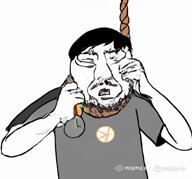 ack award brown_hair grey_shirt hanging kolyma kolymacuck kuz kuzist meta:ai_generated rope variant:bernd // 820x768, 5.8s // 1.2MB