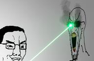 blind laser soyjak stretched_mouth variant:chudjak variant:soyak yellow_teeth // 473x307 // 111.5KB