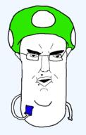 1-up chips chud closed_mouth eating mushroom open_mouth shroom soyjak subvariant:chudjak_front variant:chudjak // 834x1314 // 649.5KB