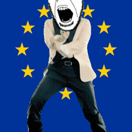 animated dance europe flag flag:european_union gangnam_style glasses open_mouth soyjak stubble teeth variant:cobson // 300x460 // 527.3KB
