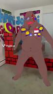 Warrior-Z(user) ai_generated award brown_skin discord donut fat full_body kratos mario obese super_mario text variant:meximutt viggle // 360x640, 35.7s // 2.9MB