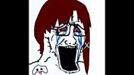 ack bloodshot_eyes brown_hair crying discord distorted glasses hrt music music_parody open_mouth serial_experiments_lain smv song:boa_-_duvet song:unknown_(soyjak_parody) soy_parody soyjak stretched_mouth stubble teeth tranny variant:soyak white_background // 1920x1080, 203.2s // 41.9MB