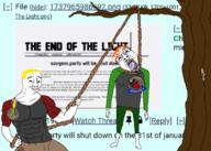 3soyjaks ack blood buff closed_mouth clothes hair hand hanging january january_31 january_31_2025_the_death_of_the_shemmy mustache nate nate_higgers neovagina open_mouth orange_hair rope sean shemmy shemmycuck soygem_party soyjak strong stubble subvariant:jartycuck teeth text tongue tree variant:bernd variant:chudjak yellow_hair // 2100x1500 // 602.5KB