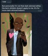 brown_skin clothes fingernail flies nails pajeet phone stink_lines stinky suit telegram variant:cuckjeet yellow_nails yellow_sclera // 1268x1481 // 319.1KB