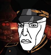 Admiral_DuGalle big_lips closed_mouth france general glasses military military_cap military_hat military_uniform spaceship starcraft variant:chudjak white_skin // 224x240 // 17.6KB