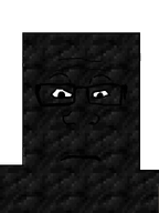 block coal eyes forehead_lines glasses minecraft neutral no_stubble nose subvariant:neutralplier transparent_background variant:markiplier_soyjak // 600x800 // 23.8KB