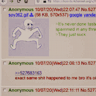 4chan 4cuck amphibian blood frog greentext nas:pepe nas:wojak pepe_the_frog portal reppey seethe selfish_little_fuck soyduel variant:wojak // 305x305 // 3.0MB