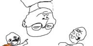 arm bbc closed_mouth ear glasses hand nsfw oekaki open_mouth penis pointing soyjak spade variant:gapejak // 500x250 // 15.1KB