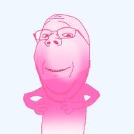 arm bald beard color colorful finger frutiger_aero glasses hand head pink pink_skin subvariant:wholesome_soyjak variant:gapejak // 2048x2048 // 1.2MB
