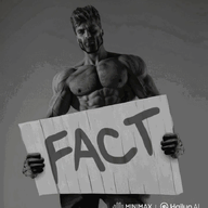 animated fact gigachad grey_skin holding_sign lie meta:ai_generated nas:gigachad