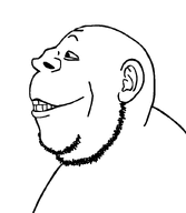 beard ear eyebags forehead_lines looking_to_the_left no_glasses nose series:sidejaks smile stubble subvariant:gapealien subvariant:gapealien_side teeth transparent_background variant:gapejak // 722x832 // 30.7KB