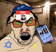 angry dafuq?!boom! green_eyes israel junk_mail kike klaus_schwab map_(pedophile) netanyahu orange_glasses pedophile secret_agent skibidi_toilet variant:feraljak // 1075x1005 // 1.1MB