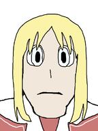 anime anime_eyes anime_female aryan azumanga_daioh blond blue_eyes closed_mouth clothes female hair kasuga_ayumu long_hair neutral school_uniform subvariant:female_markiplier subvariant:neutralplier variant:markiplier_soyjak white_skin // 600x800 // 32.2KB