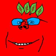 broot face glasses leaf red_skin smile variant:impish_soyak_ears // 1000x1000 // 14.5KB