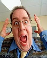 arm brown_eyes brown_hair clock clothes glasses irl irl_background irl_soy meta:variant_origin necktie open_mouth series:irl_soyjaks soyboy variant:ppp white_skin // 365x450 // 39.7KB