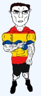 arm buff closed_mouth clothes ear flag flag:overjissel full_body glasses hair hand netherlands overjissel shoe soyjak subvariant:chudjak_front subvariant:unbotheredchud variant:chudjak vein // 549x1268 // 38.5KB