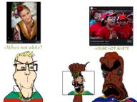 3soyjaks angry artist:bulgarian beard blue_eyes brown_skin bulgaria bulgarian_(user) clothes countrywar euromutt flag flag:bulgaria flag:venezuela glasses greentext holding_object irl open_mouth quora slopjak stubble subvariant:euroaryan subvariant:euromutt text variant:markiplier_soyjak variant:parrotjak venezuela venezuelan_(user) white_skin yellow_hair // 1920x1426 // 1.3MB