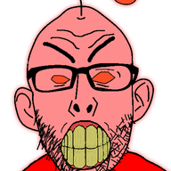 angry animated antenna clenched_teeth clothes ear glasses orange_eyes rage red_skin reddit redditard soyjak stubble thick_eyebrows variant:nojak yellow_teeth // 443x594 // 139.9KB