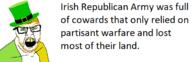 angry clothes country factjak flag flag:ireland glasses green_eyes hat ira ireland leprechaun open_mouth orange_hair soyjak stubble text variant:feraljak // 666x215 // 20.1KB