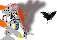 BRIMMIEST_COMMENTS_SECTION☣️☣️☣️_DO_NOT_ENTER☣️☣️☣️ Noobic_WIN Soytans_bvll Warrior-Z(user) Wheeloffortuneman_(NameTranny) ack arm black_background blood bnc emblem fire flag foot gem gemerald gun half_body head mech mecha robot rocket smoke subvariant:chudjak_front text tongue torso total_nigger_death variant:bernd variant:chudjak // 2100x1500 // 250.7KB