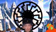 animated anti_froot azov_battalion blue_eyes clothes edit eduardo_foltz esoteric froot glasses green_glasses hanging hat hyperborea irl irl_background kolyma kuz mogging music nazism open_mouth orange_skin rope schutzstaffel sonnenrad soyjak spinning stem stubble suicide swastika trend:aryan ufo ukraine uniform ushanka variant:bernd video // 1280x720, 18s // 15.3MB