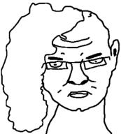 ear glasses hair looking_down nose variant:choon variant:unknown white_background // 271x300 // 21.7KB