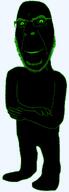 artist:crimsonvoidhydra1488 beard black_sclera black_skin crossed_arms edit glasses glowing green green_eyes looking_at_you smile that_one_fucking_picture_of_nate_being_a_smug_little_bastard transparent_background variant:cobson // 423x1180 // 44.5KB