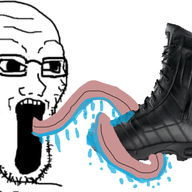 boot bootlicker glasses licking open_mouth soyjak stretched_mouth stubble tongue variant:soyak // 978x576 // 332.4KB