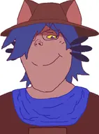 blue_hair blush brown_skin cat_ear clothes ear ecstasy_(shroomcuck) eyebrows glasses hair hat looking_at_you meta:namefags niko_(oneshot) nose oneshot scarf shadow small_nose smile subvariant:terryjak variant:gapejak white_background yellow_eyes yellow_sclera // 870x1174 // 227.4KB