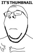 balding closed_eyes closed_mouth frown glasses its_over sad soyjak stubble subvariant:wholesome_soyjak text variant:gapejak // 152x255 // 22.3KB